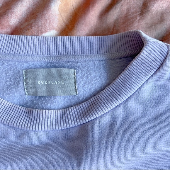 Everlane lilac crew neck top, Size small - Picture 2 of 5